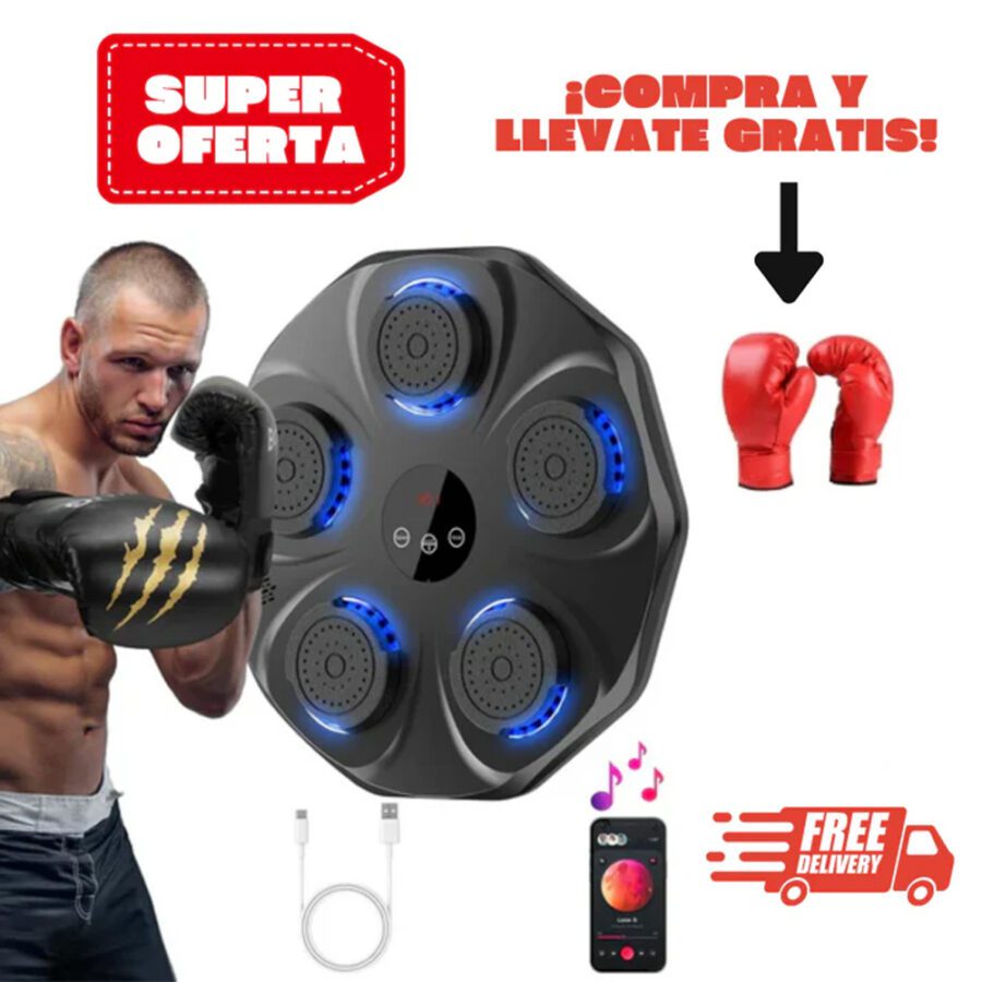 BeatPunch (Maquina de boxeo musical + guantes de regalo)