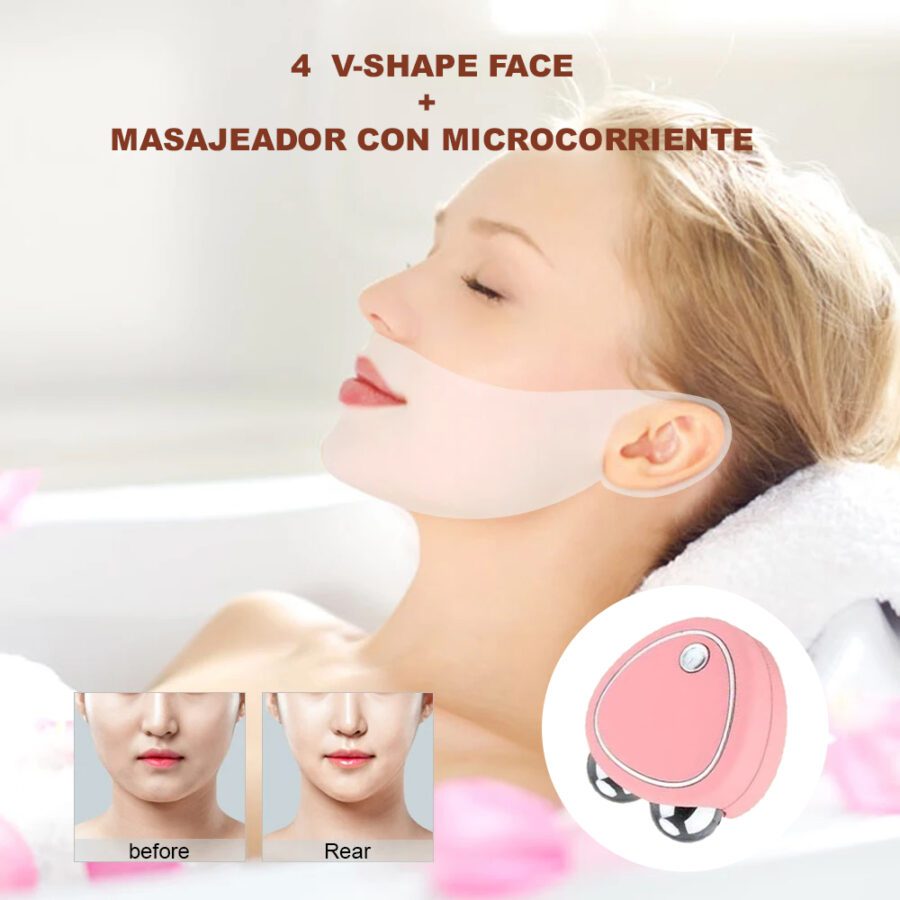 SkinGlow – Dispositivo de Rejuvenecimiento Facial + 4 V-Shape (Afinador de papada)